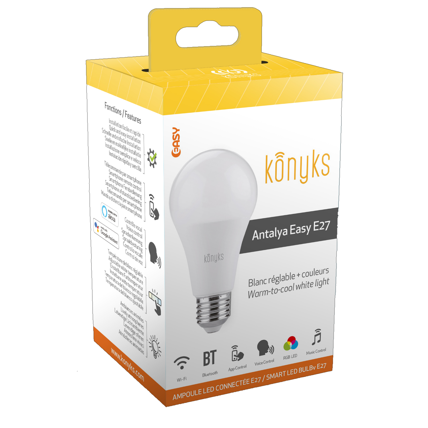 Ampoule LED E27 Konyks pour luminaires Uphile