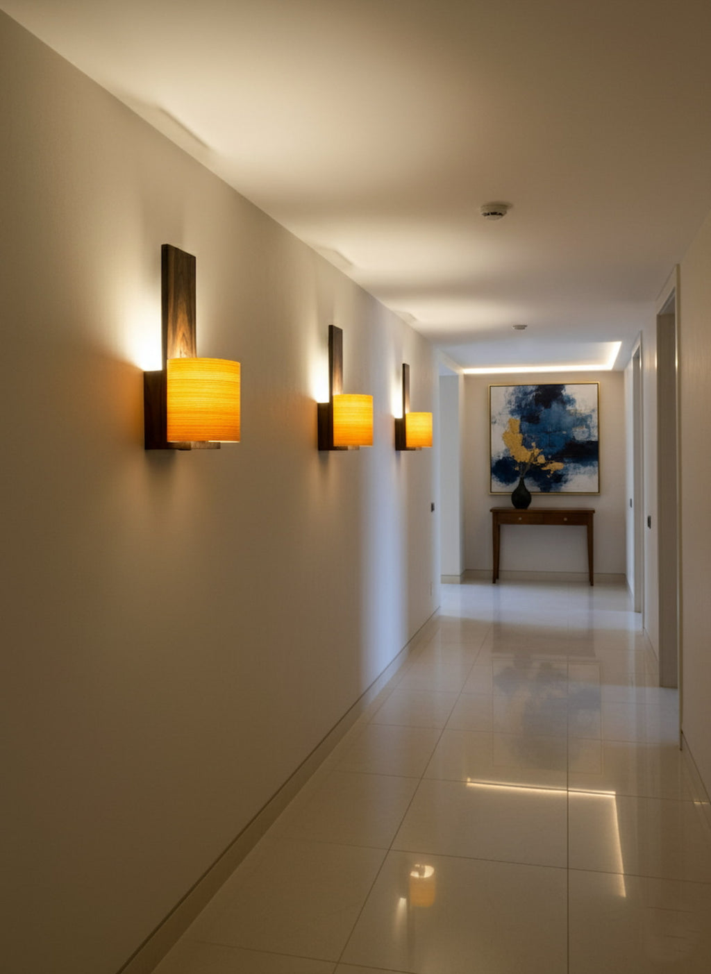 Astra - Applique murale bois avec placage translucide