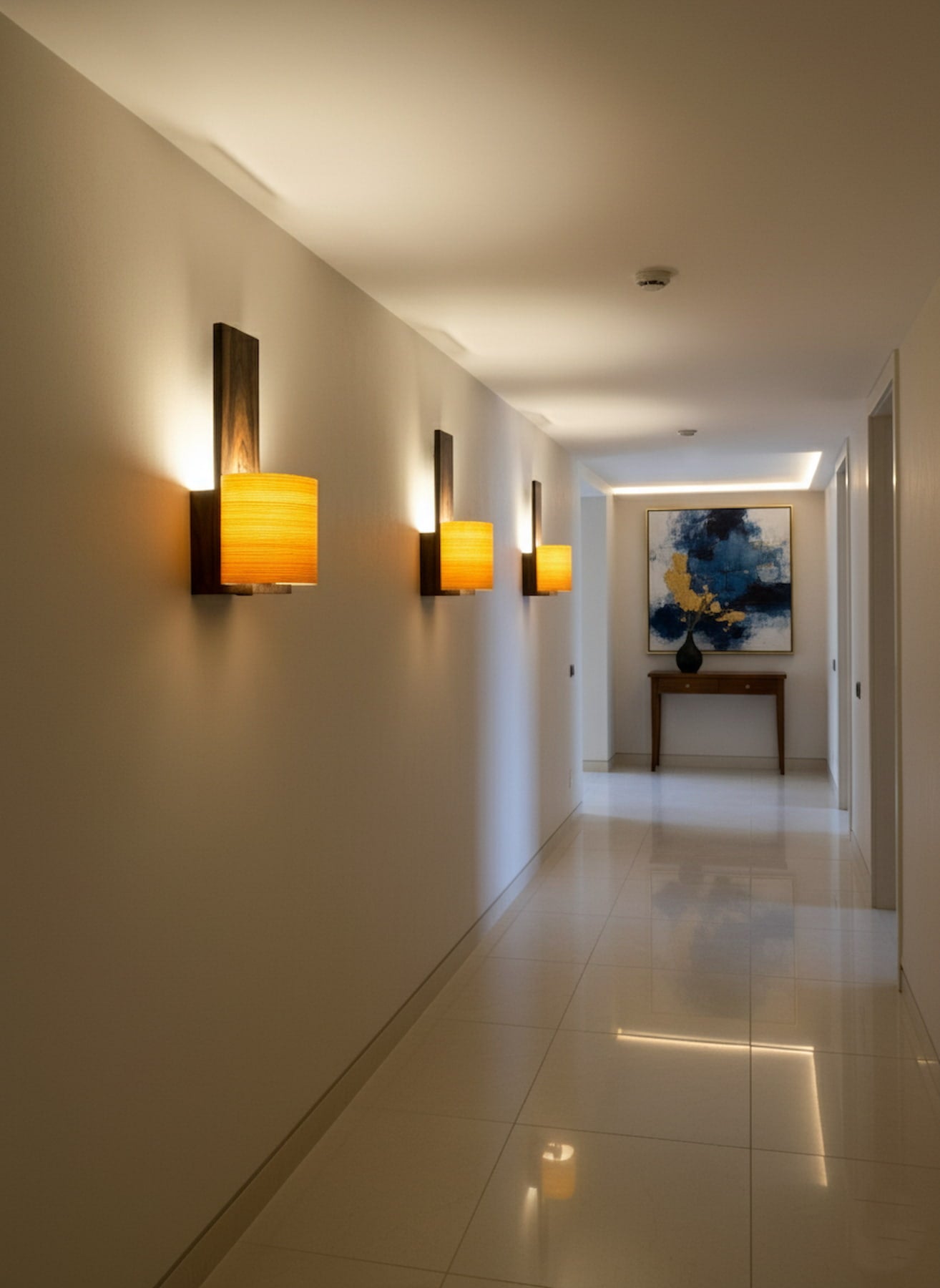 Astra - Applique murale bois avec placage translucide